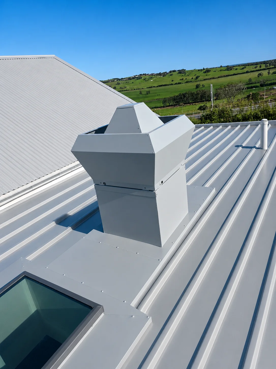Rooftop exhaust fan installation