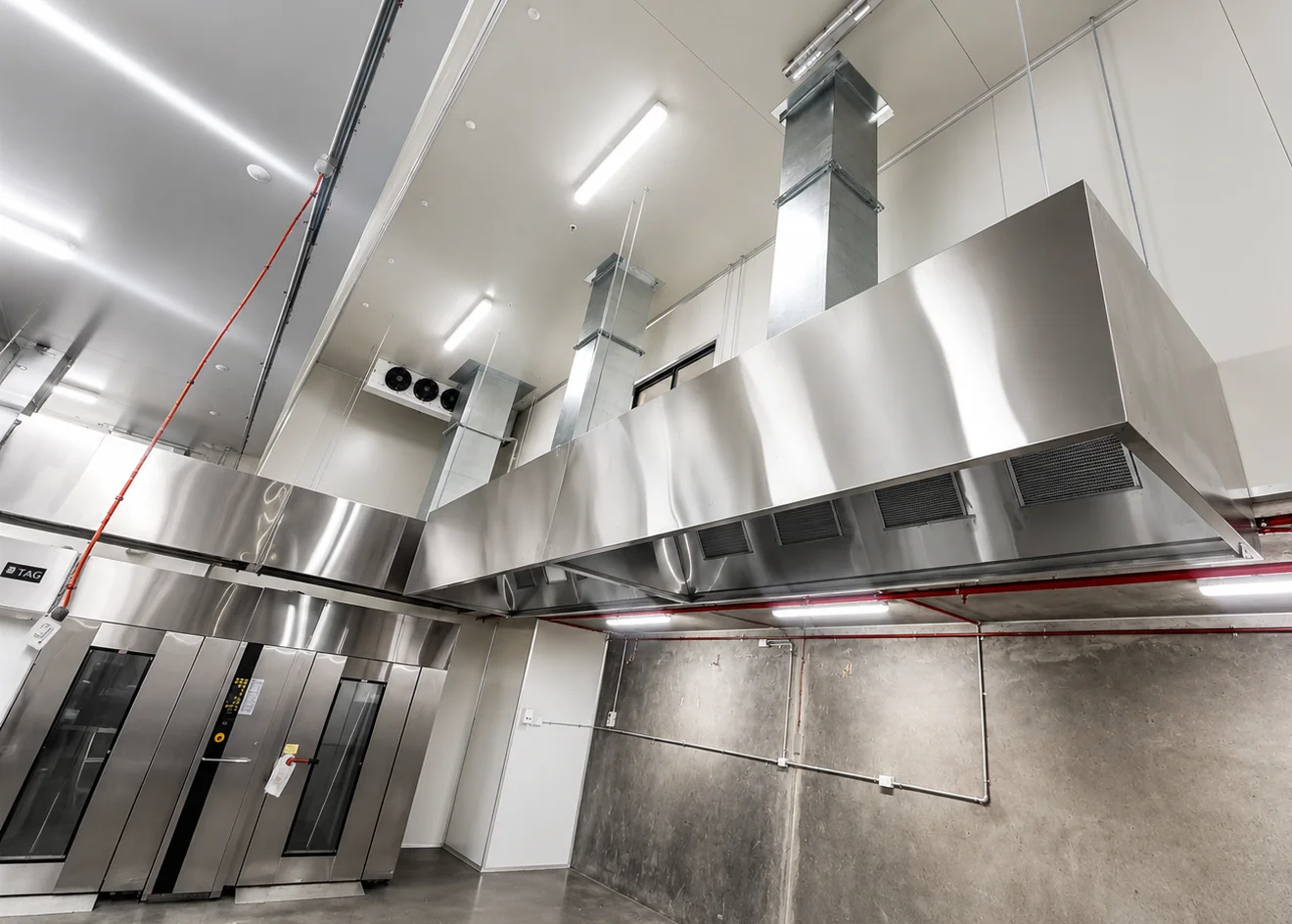 Stainless canopy and ductwork